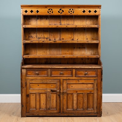 Lot 1100 - A 19th century pine dresser