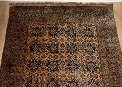 Lot 489 - A 20th-century woollen hand-woven Afghan rug