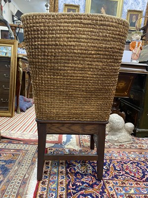 Lot 170 - A 20th century oak-framed Orkney chair
