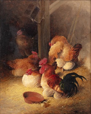 Lot 505 - Frederick E. Valter (c.1860-c.1930) Chickens...