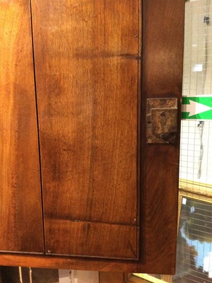 Lot 82 - An 18th century walnut bureau bookcase of...