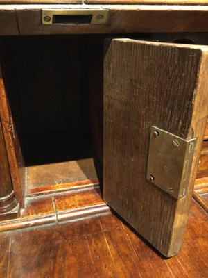 Lot 82 - An 18th century walnut bureau bookcase of...