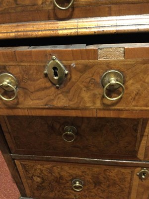 Lot 82 - An 18th century walnut bureau bookcase of...