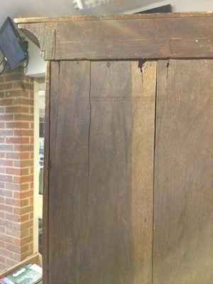 Lot 82 - An 18th century walnut bureau bookcase of...