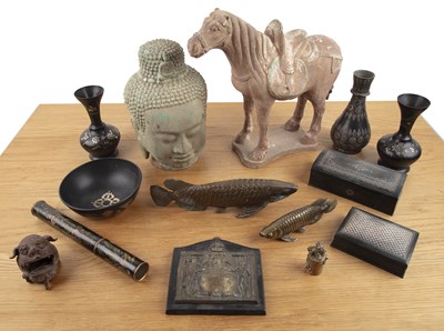 Lot 434 - Collection of items mostly Bidri, India, to...