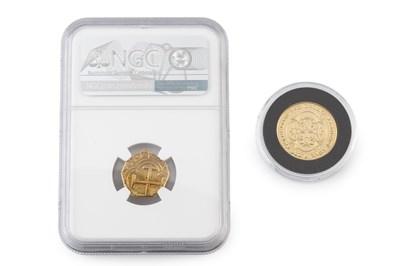 Lot 224 - A Colombia Charles II doubloon (2 escudo) coin,...