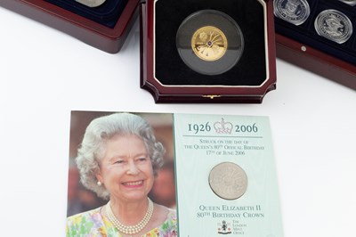 Lot 443 - A collection of twenty silver proof crowns,...