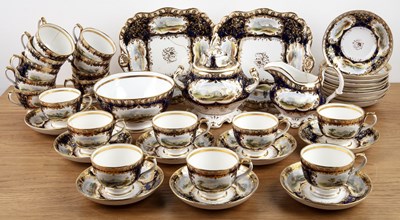 Lot 441 - S Rhodes English tea set  19th Century,...