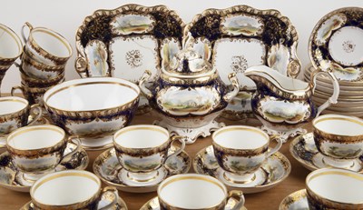 Lot 441 - S Rhodes English tea set 19th Century,...