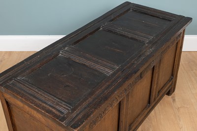 Lot 1140 - A 17th/18th century oak coffer