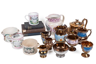 Lot 1379 - A collection of Sunderland lustre and other lustre wares
