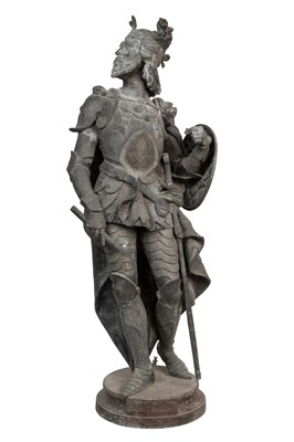 Lot 1467 - A 19th century spelter sculpture