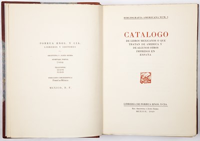 Lot 734 - Porrua, Hnos Y cia Bibliografia Americana 'Num-...