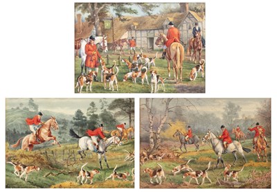 Lot 108 - G * Hammond (19th/20th century) The hunt, each...