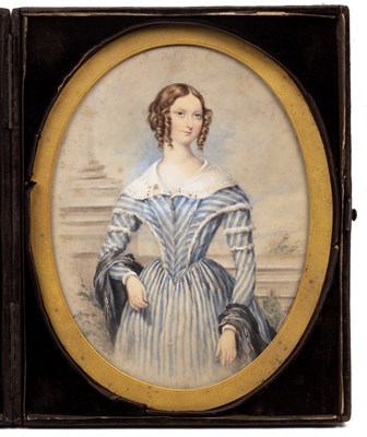 Lot 107 - English school (19th century) Portrait of a...