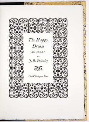 Lot 665 - Whittington Press. Priestley (J.B.) 'The Happy...