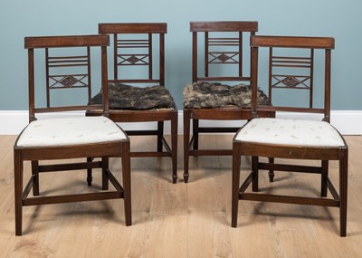 Lot 468 - A set of four 19th century dining chairs, possibly by Gillows