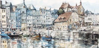 Lot 450 - Charles Richard Bone (1899-1974) Harbour View,...