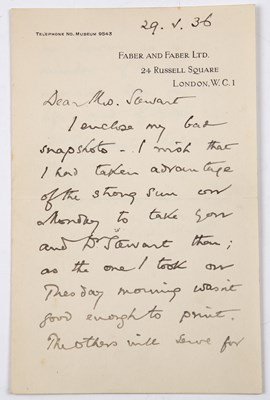 Lot 700 - Eliot (Thomas Stearns) b. St Louis, Missouri,...