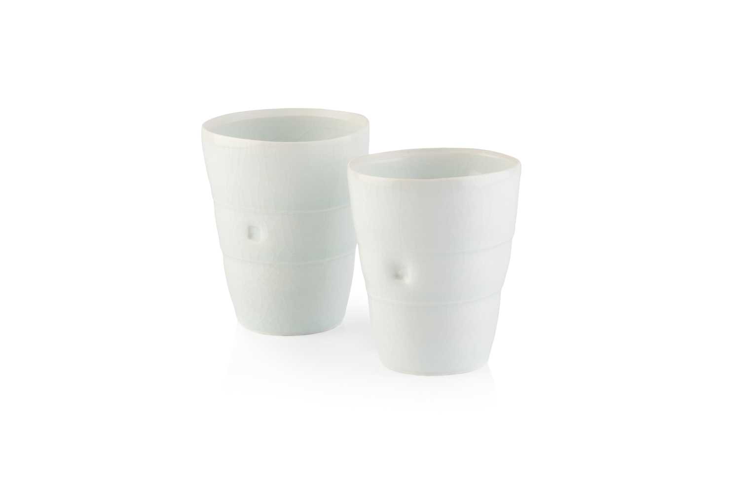 Lot Edmund de Waal (b.1964) A near pair of beaker...