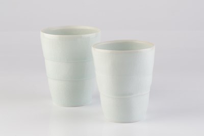 Lot Edmund de Waal (b.1964) A near pair of beaker...