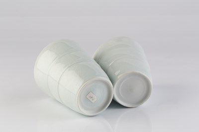 Lot Edmund de Waal (b.1964) A near pair of beaker...
