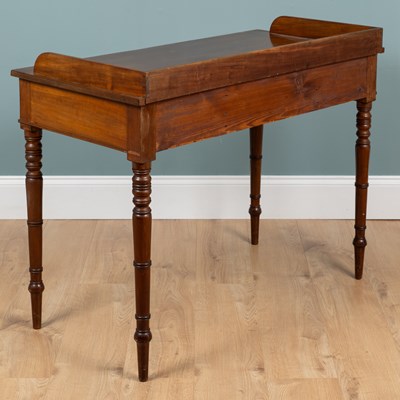 Lot 498 - A 19th-century mahogany gallery backed side table