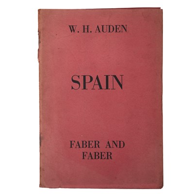 Lot 810 - Auden (W H) 'Spain'. Faber and Faber, London...