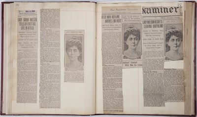 Lot 683 - A group of four albums of newspaper cuttings...