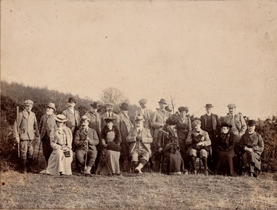 Lot 688 - A monochrome photograph of Edward VII with...