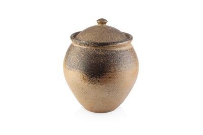 Lot 764 - Svend Bayer (b.1946) Large pot and cover wood...