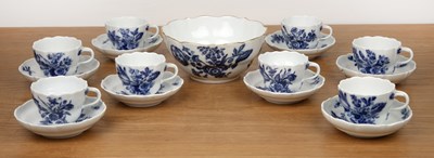 Lot 335 - Collection of Meissen teawares porcelain,...
