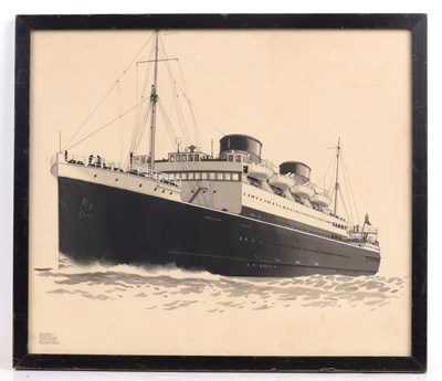 Lot 466 - Harry Hudson Rodmell (1896-1984) An ocean...