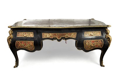 Lot 138 - A large Napoleon III style Boulle work bureau...