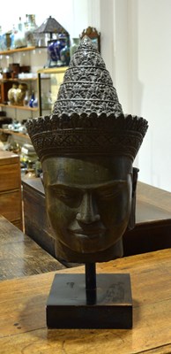 Lot 466 - Large stone carving Thai or Cambodian,...