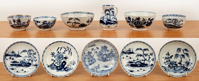 Lot Collection of blue and white porcelain 18th...