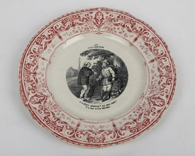 Lot 344 - Four French plates