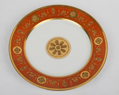 Lot 344 - Four French plates