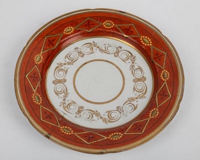 Lot 344 - Four French plates