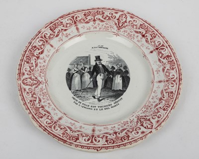 Lot 344 - Four French plates