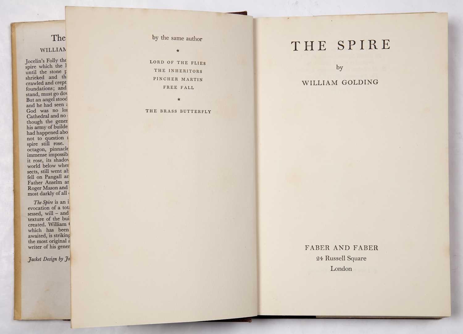 Lot 826 - Golding ( William) 'The Spire' 1st Edition....