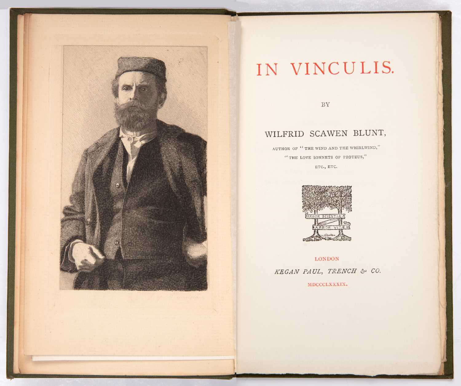 Lot 666 - Blunt ( Wilfred Scawen). 'In Vinculis' Kegan...