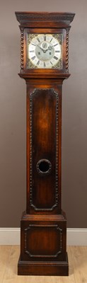 Lot 519 - A Gillett & Johnston eight-day quarter-chiming regulator longcase clock