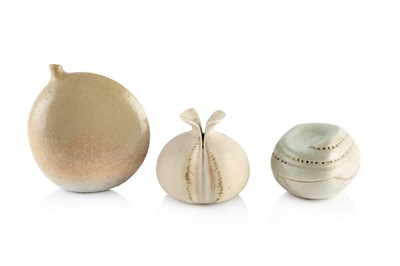 Lot 712 - Anne James (b.1937) Three miniature pieces the...