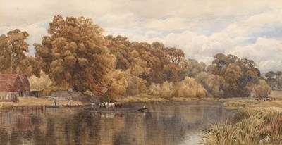 Lot 436 - Augustus Walford Weedon (1838-1908) River...