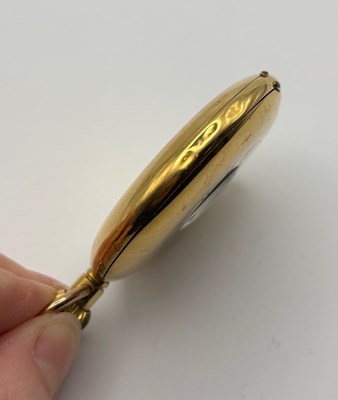 Lot 280 - An 18ct gold half hunter pocket watch, the...