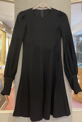 Lot 265 - A BIBA little black dress with a round neck,...