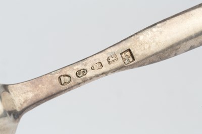 Lot 501 - A George II silver marrow spoon, by Jeremiah...