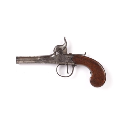 Lot 286 - Percussion pistol 19th Century, engraved...