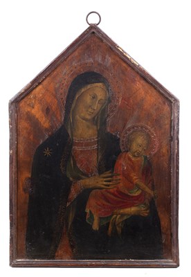 Lot 101 - Italian school Virgin and child, oil on panel...